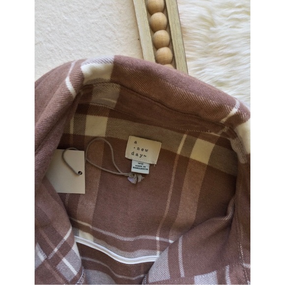 NWT A New Day Rose Quartz Plaid Jacket - Picture 11 of 11
